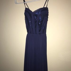 Navy blue bcbg gown